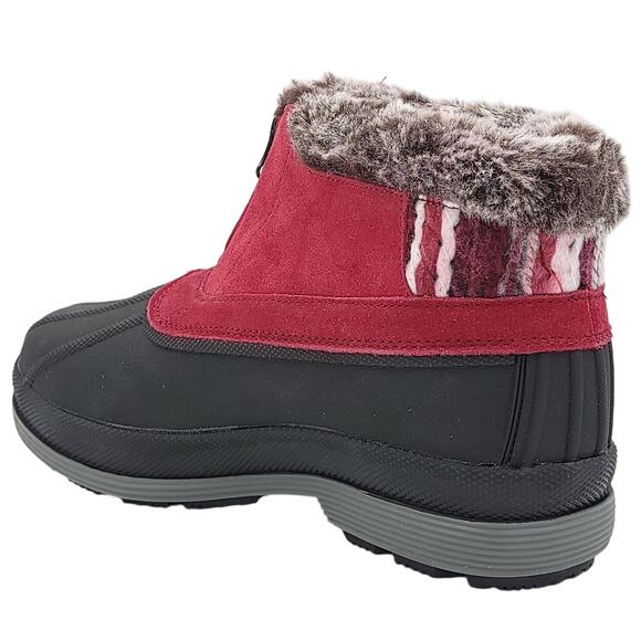Propet Women Lumi Insulated Winter Duck Boots Size US 10EEEE Berry Suede - Picture 3 of 6